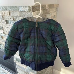 Sarah Jessica Parker Gap Boys Designed Reversible Jacket Size 2 - Tartan Plaid!
